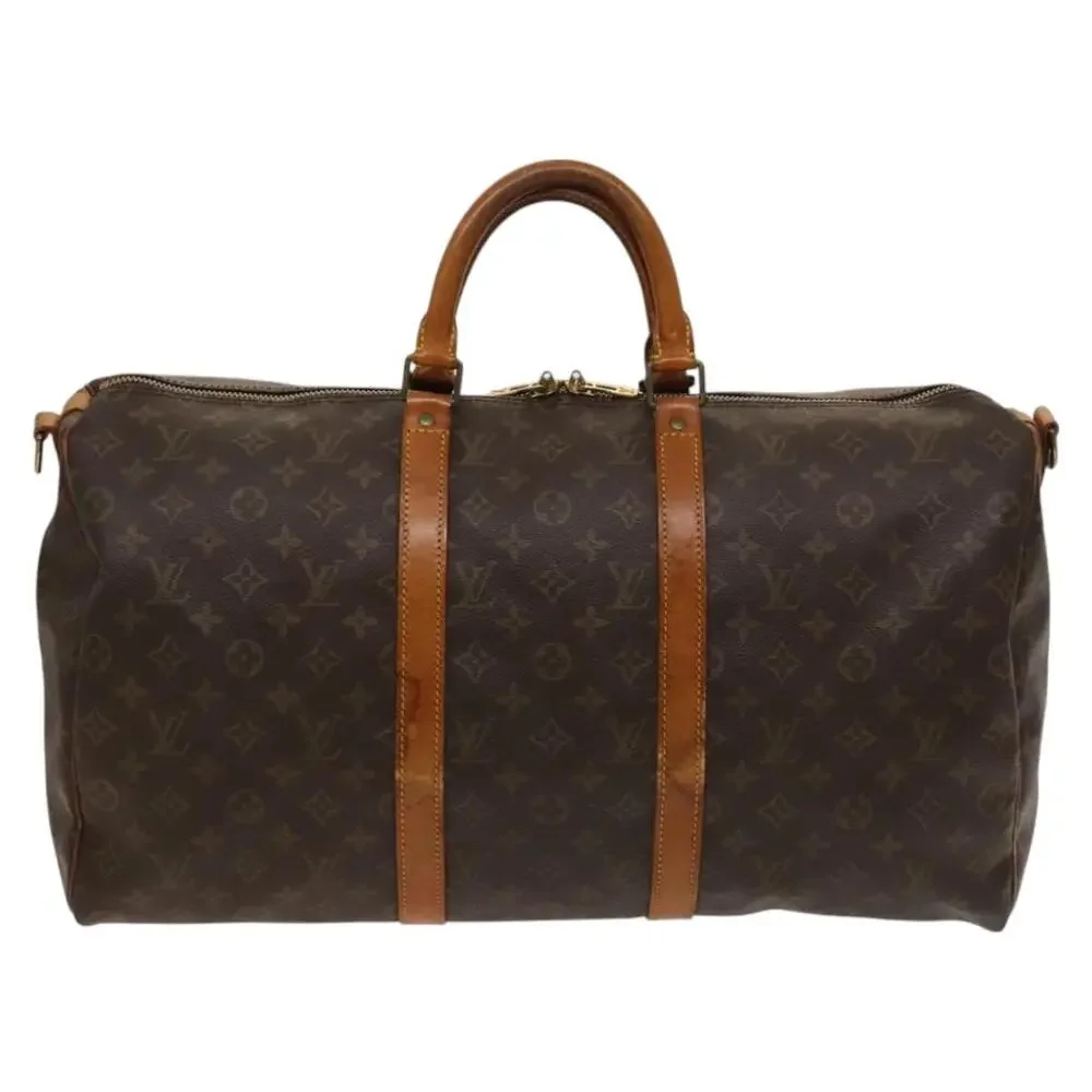 LOUIS VUITTON Monogram Keepall Bandouliere 50 Boston Bag M41416